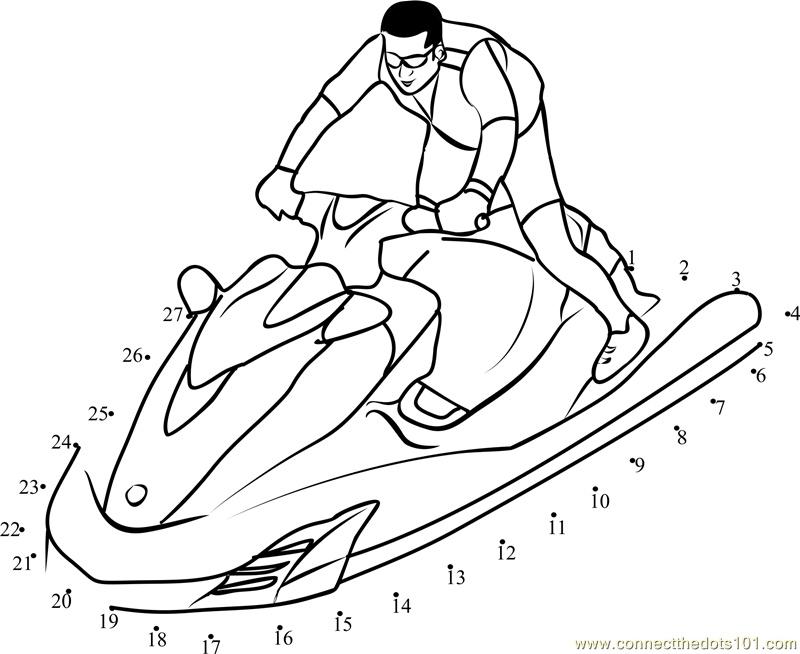 Coloring page: Jet ski / Seadoo (Transportation) #139936 - Free Printable Coloring Pages