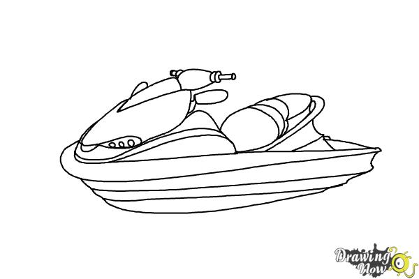 Drawing Jet ski / Seadoo #139941 (Transportation) – Printable coloring