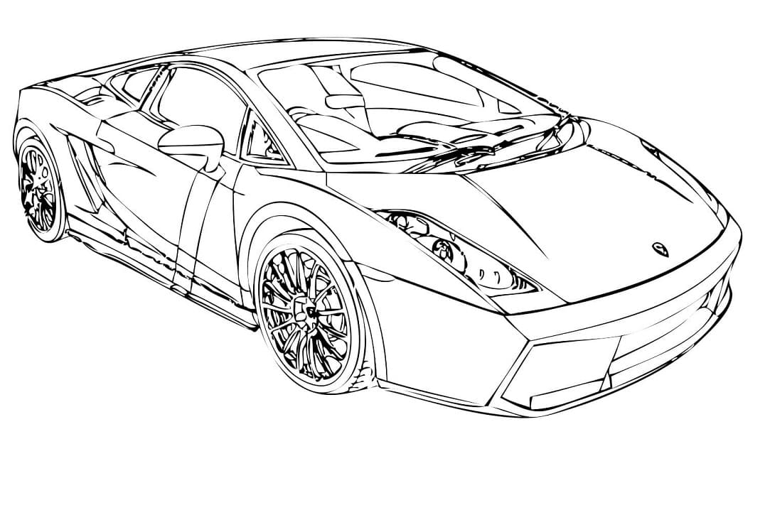 Free printable Lamborghini coloring page #174220 from Transportation collection