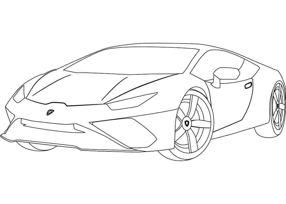 Free printable Lamborghini coloring page #174221 from Transportation collection