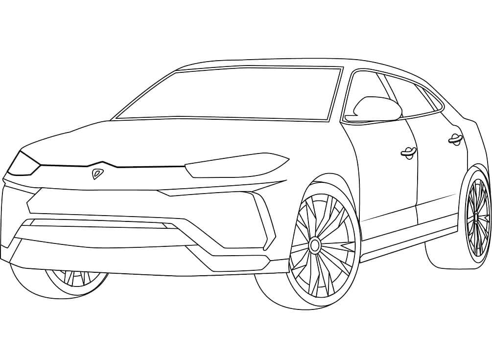 Free printable Lamborghini coloring page #174227 from Transportation collection