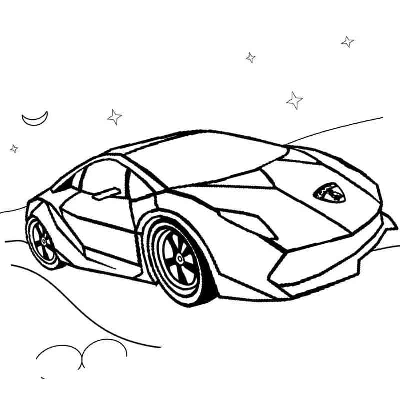 Free printable Lamborghini coloring page #174239 from Transportation collection
