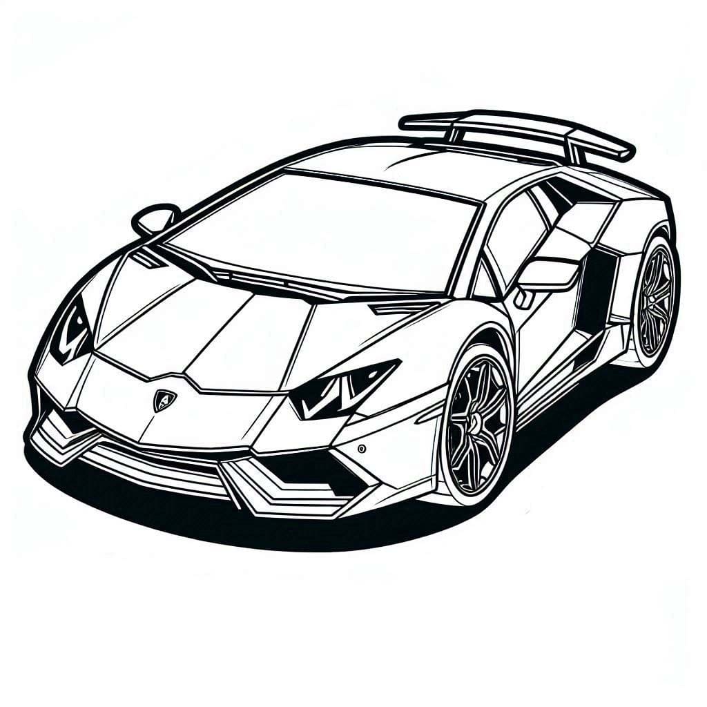 Free printable Lamborghini coloring page #217284 from Transportation collection