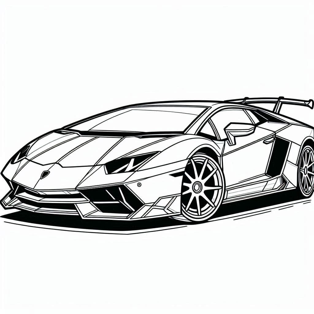 Coloring page: Lamborghini (Transportation) #217285 - Free Printable Coloring Pages