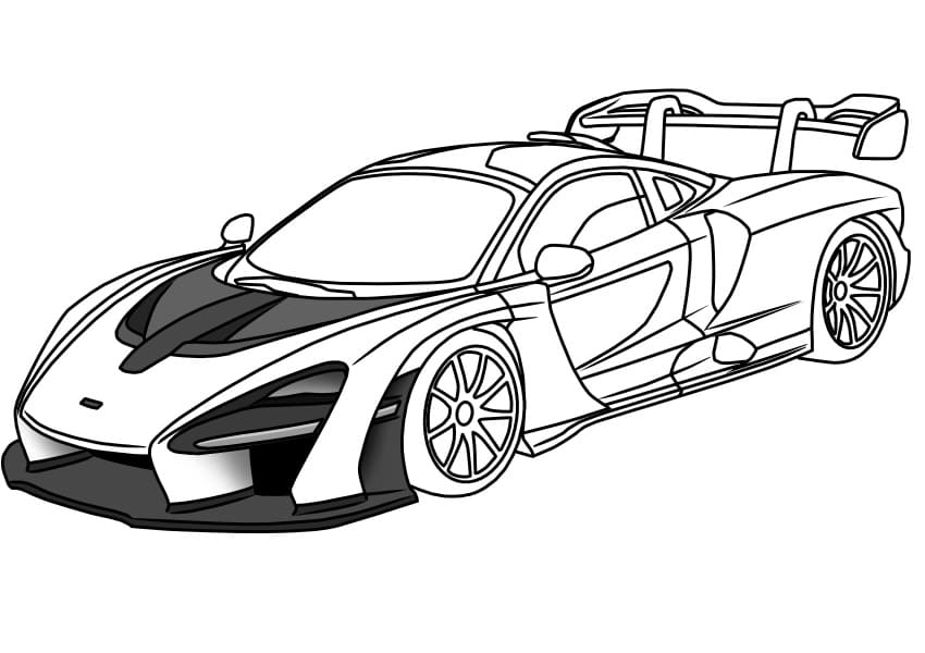 Free printable McLaren coloring page #219356 from Transportation collection Free printable McLaren coloring page #219356 from Transportation collection
