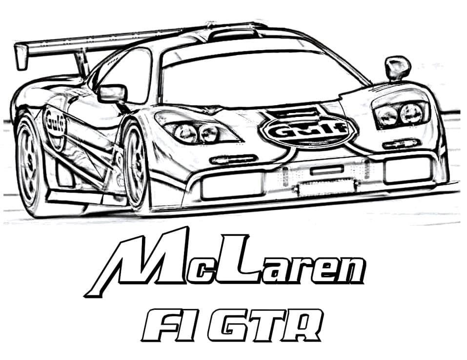 Free printable McLaren coloring page #219358 from Transportation collection