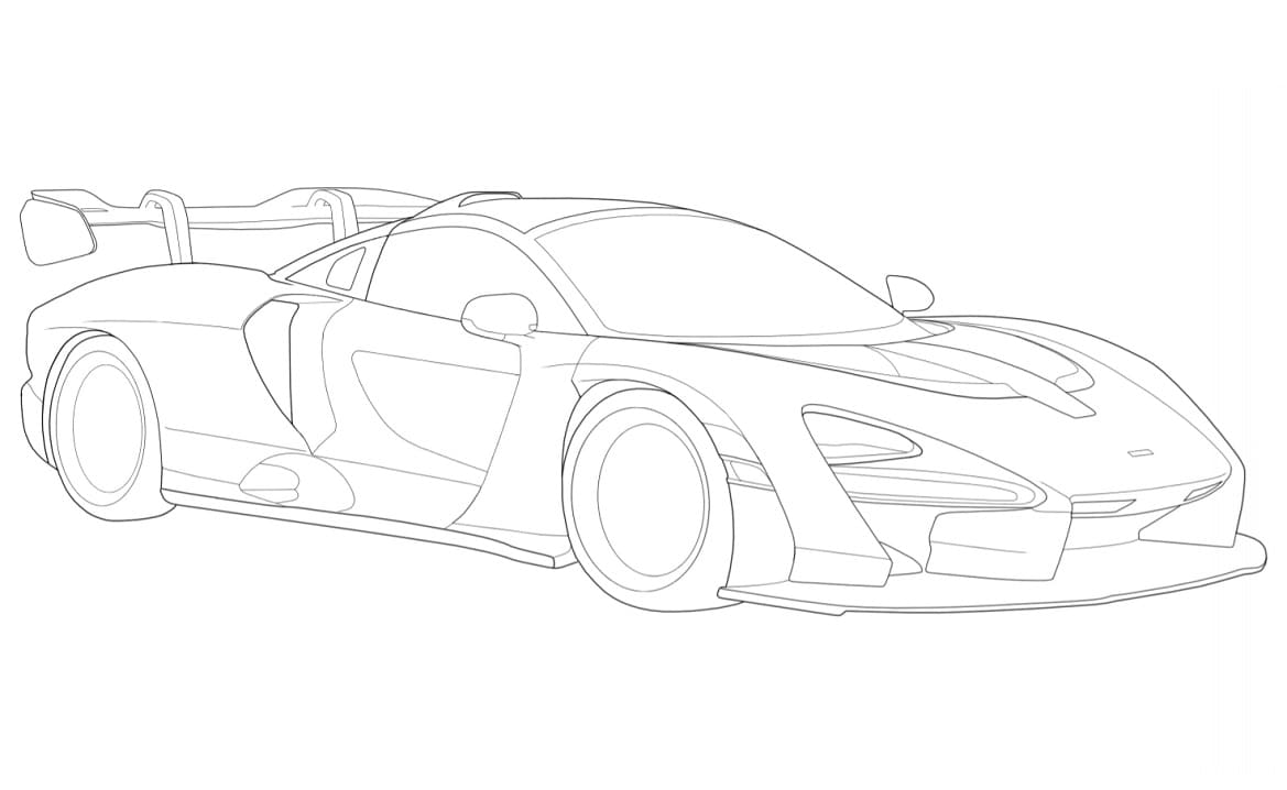 Coloring page: McLaren (Transportation) #219360 - Free Printable Coloring Pages