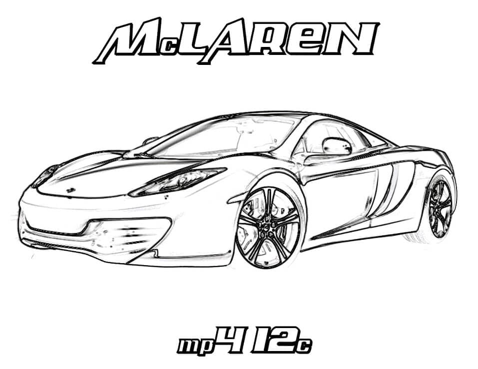 Free printable McLaren coloring page #219371 from Transportation collection
