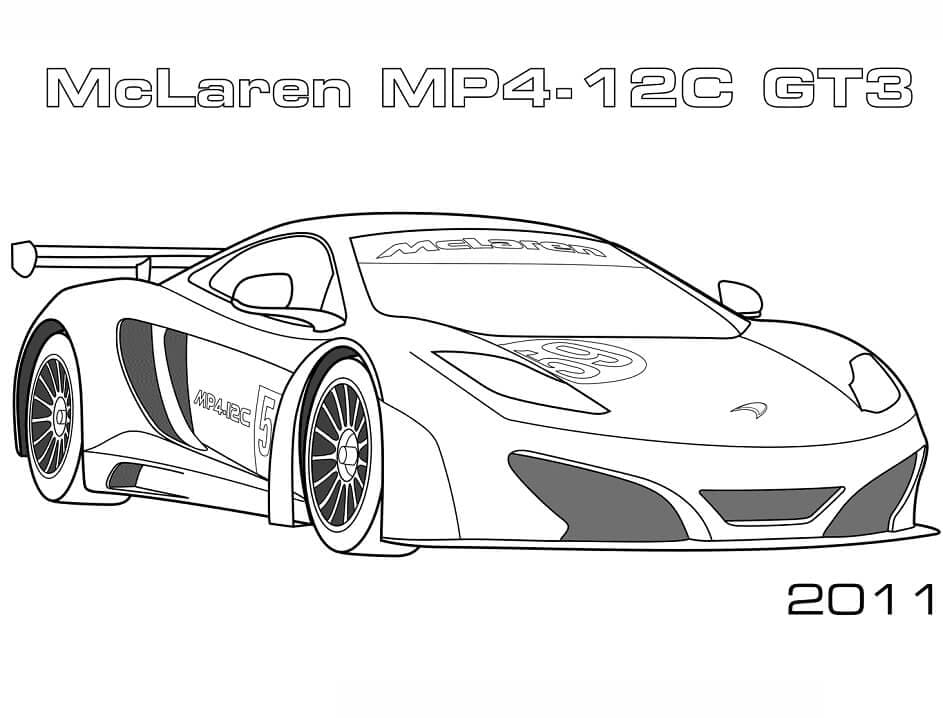 Free printable McLaren coloring page #219374 from Transportation collection Free printable McLaren coloring page #219374 from Transportation collection