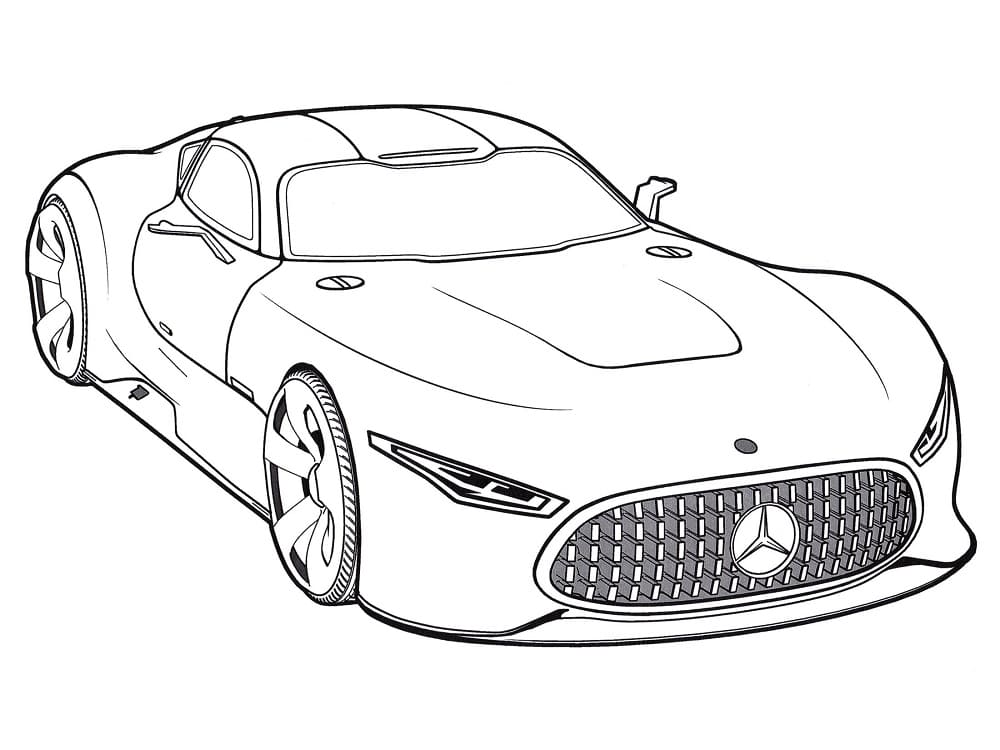 Coloring page: Mercedes (Transportation) #187449 - Free Printable Coloring Pages