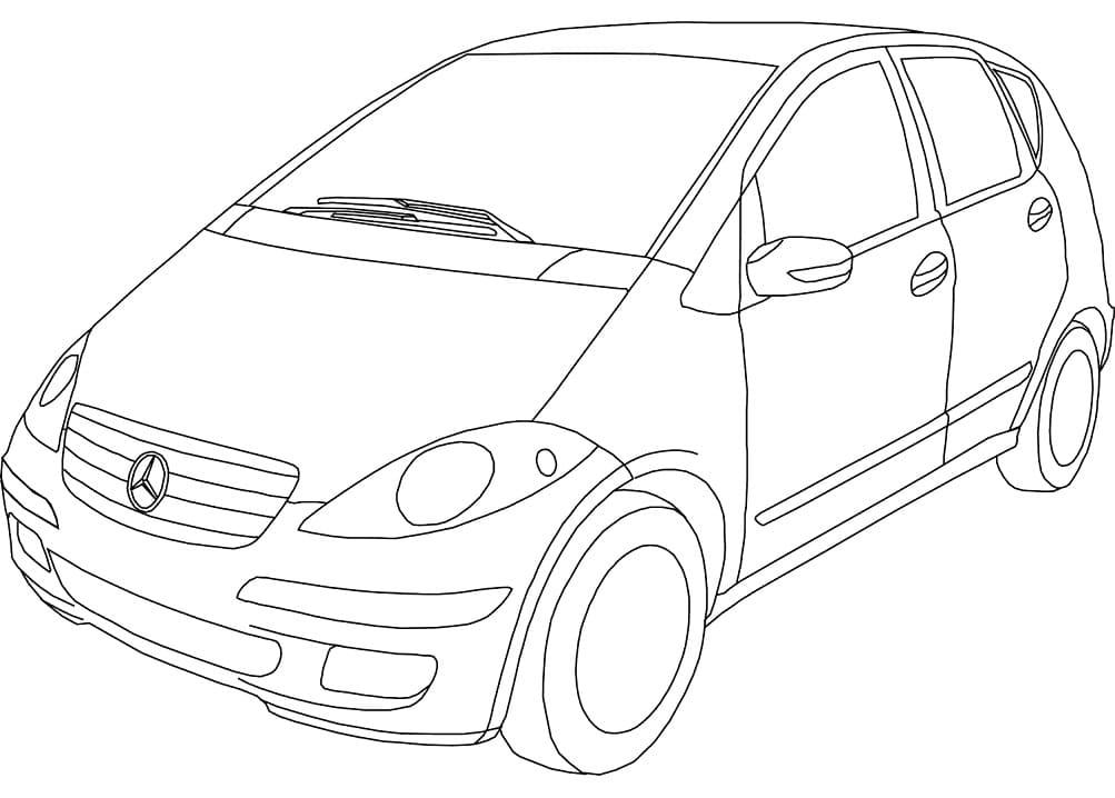 Free printable Mercedes coloring page #187464 from Transportation collection Free printable Mercedes coloring page #187464 from Transportation collection