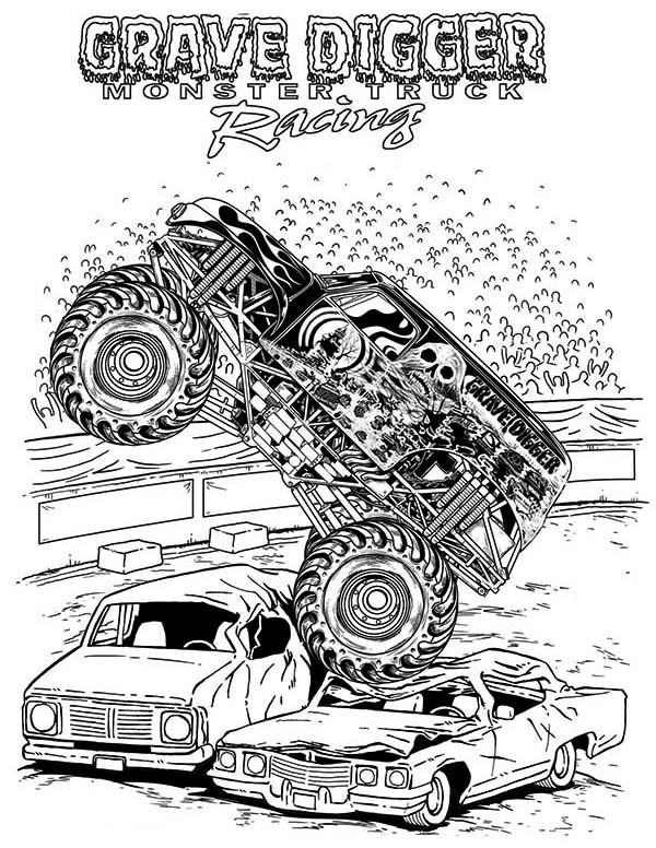 Coloring page: Monster Truck (Transportation) #141306 - Free Printable Coloring Pages