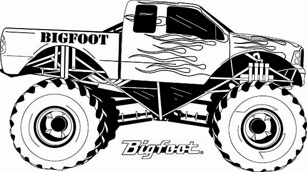 Coloring page: Monster Truck (Transportation) #141311 - Free Printable Coloring Pages