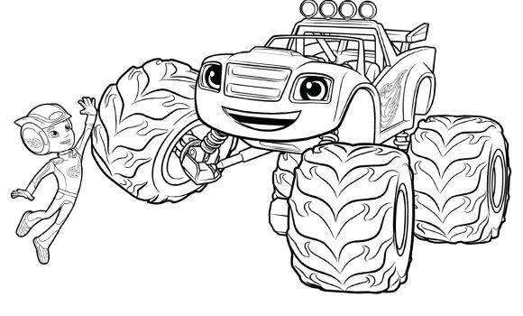 Coloring page: Monster Truck (Transportation) #141328 - Free Printable Coloring Pages