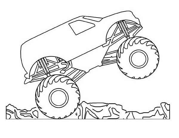 Coloring page: Monster Truck (Transportation) #141329 - Free Printable Coloring Pages