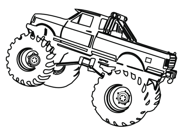 Coloring page: Monster Truck (Transportation) #141334 - Free Printable Coloring Pages