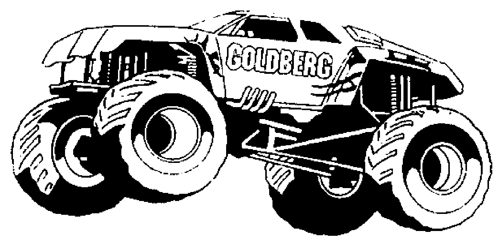 Coloring page: Monster Truck (Transportation) #141338 - Free Printable Coloring Pages