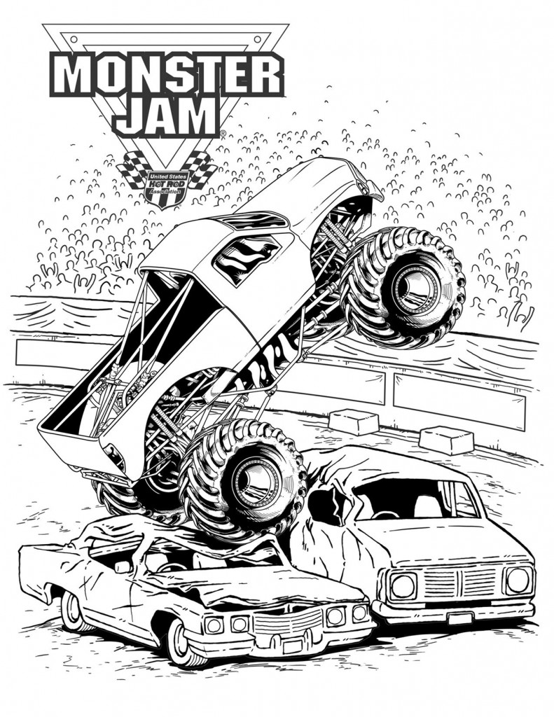 Coloring page: Monster Truck (Transportation) #141340 - Free Printable Coloring Pages