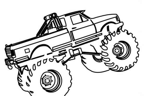 Coloring page: Monster Truck (Transportation) #141341 - Free Printable Coloring Pages