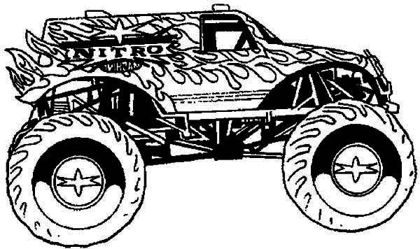 Coloring page: Monster Truck (Transportation) #141342 - Free Printable Coloring Pages