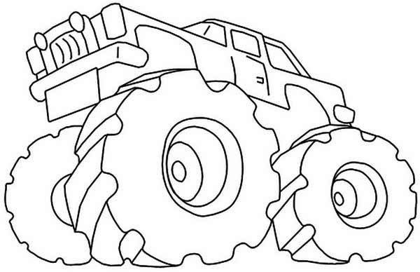 Coloring page: Monster Truck (Transportation) #141344 - Free Printable Coloring Pages