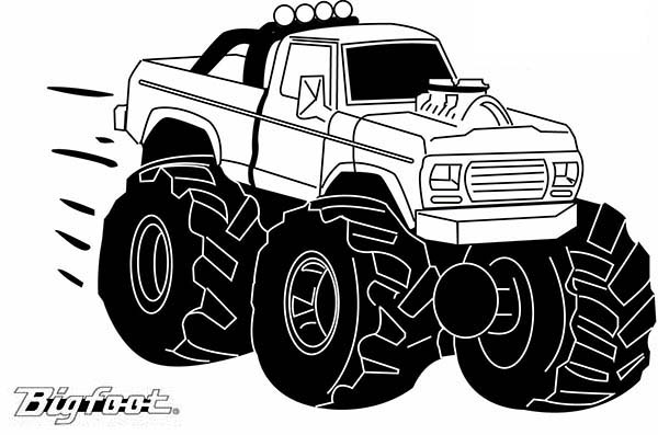 Coloring page: Monster Truck (Transportation) #141346 - Free Printable Coloring Pages
