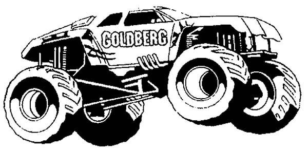 Coloring page: Monster Truck (Transportation) #141347 - Free Printable Coloring Pages