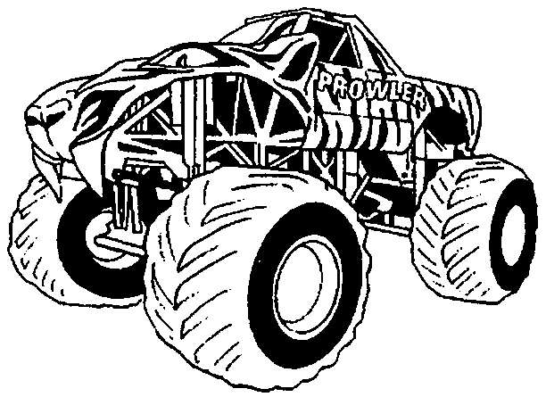 Coloring page: Monster Truck (Transportation) #141351 - Free Printable Coloring Pages