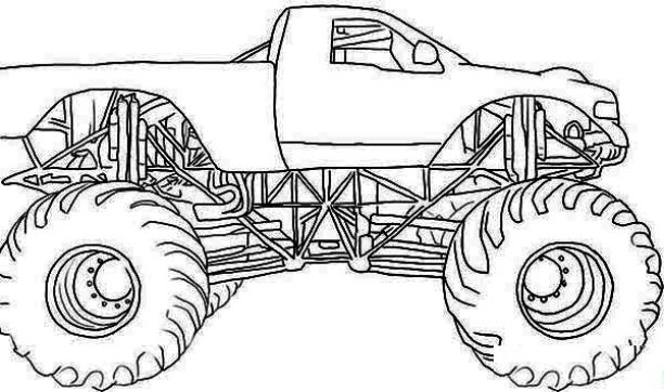 Coloring page: Monster Truck (Transportation) #141356 - Free Printable Coloring Pages