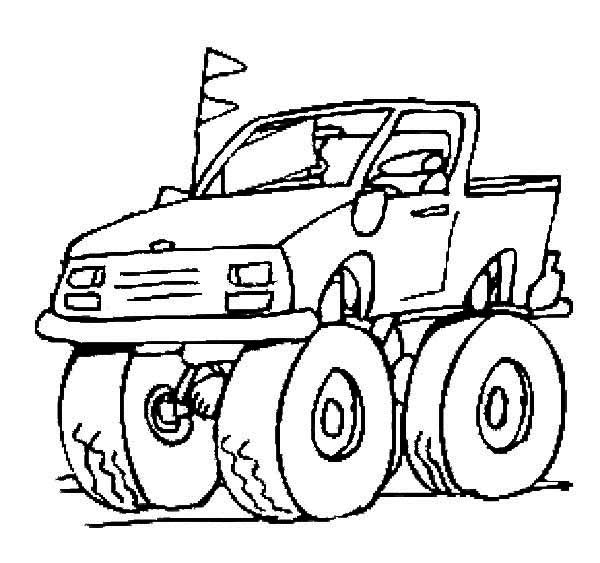 Coloring page: Monster Truck (Transportation) #141357 - Free Printable Coloring Pages