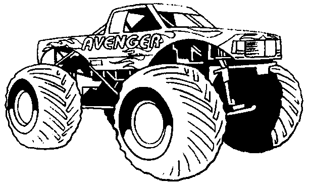 Coloring page: Monster Truck (Transportation) #141374 - Free Printable Coloring Pages