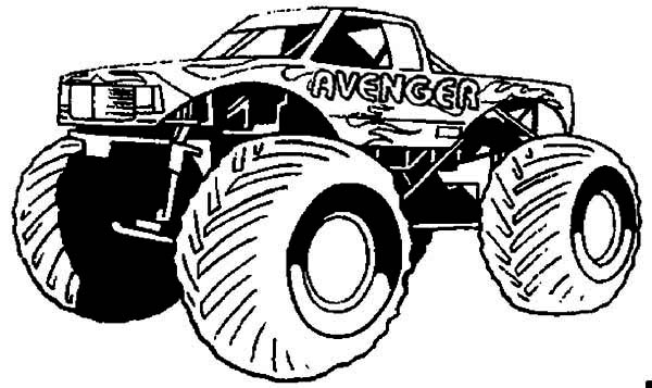 Monster Truck 141375 Transportation Printable Coloring Pages