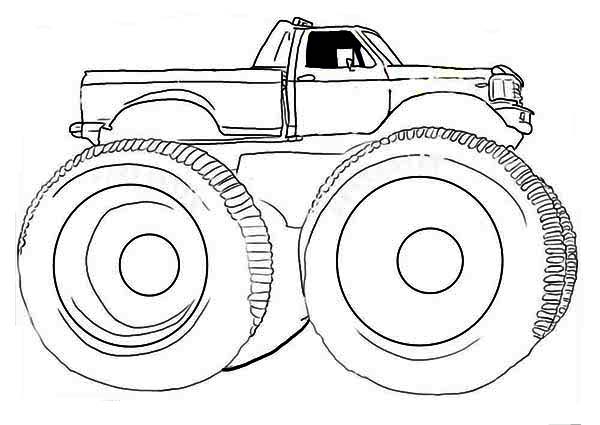 Coloring page: Monster Truck (Transportation) #141379 - Free Printable Coloring Pages