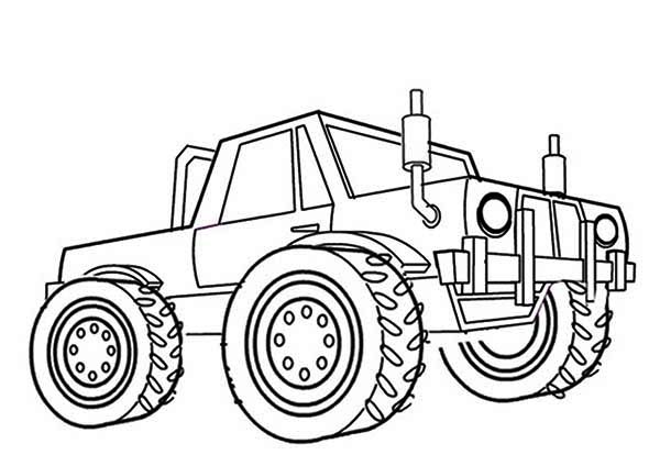 Coloring page: Monster Truck (Transportation) #141387 - Free Printable Coloring Pages