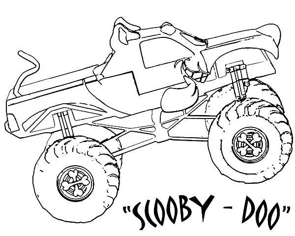 Coloring page: Monster Truck (Transportation) #141388 - Free Printable Coloring Pages