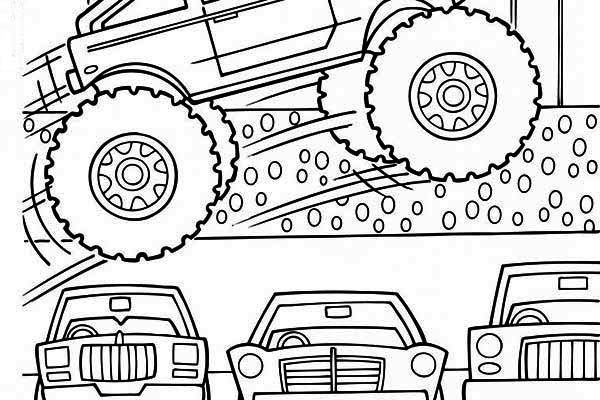 Coloring page: Monster Truck (Transportation) #141391 - Free Printable Coloring Pages