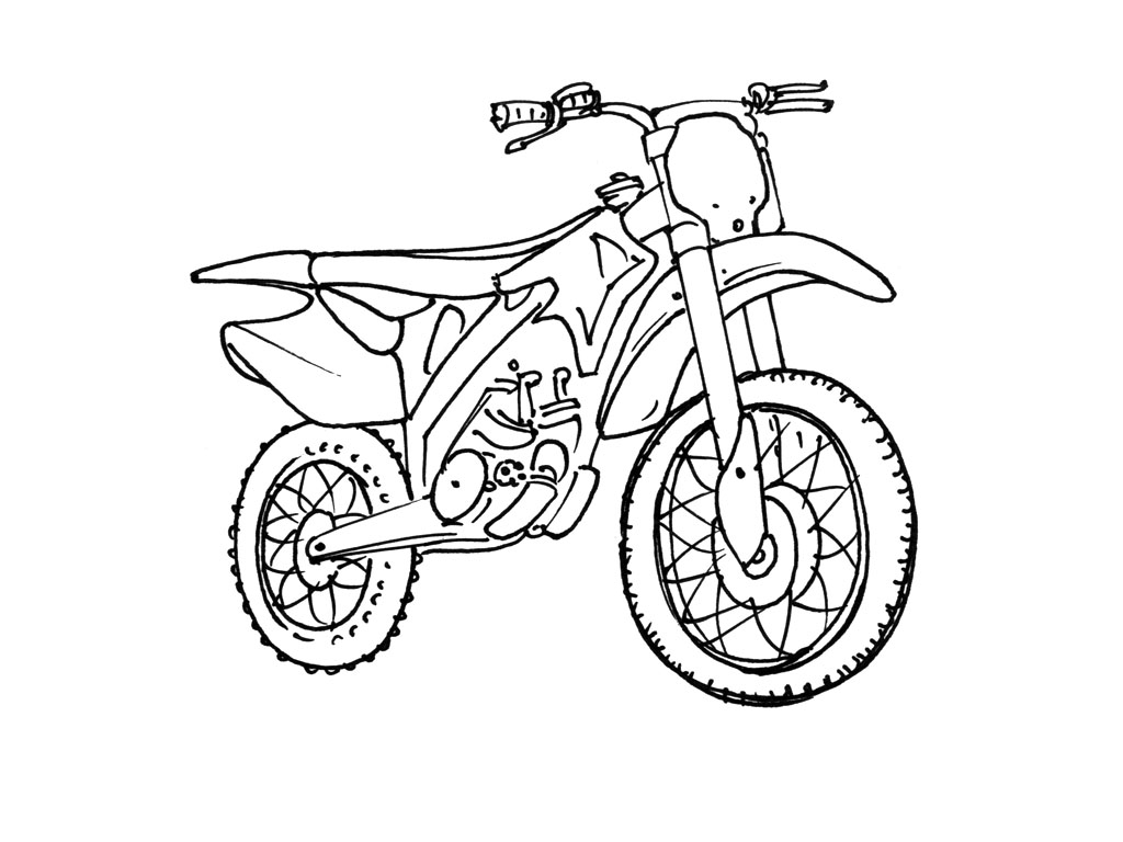 Coloring page: Motocross (Transportation) #136499 - Free Printable Coloring Pages