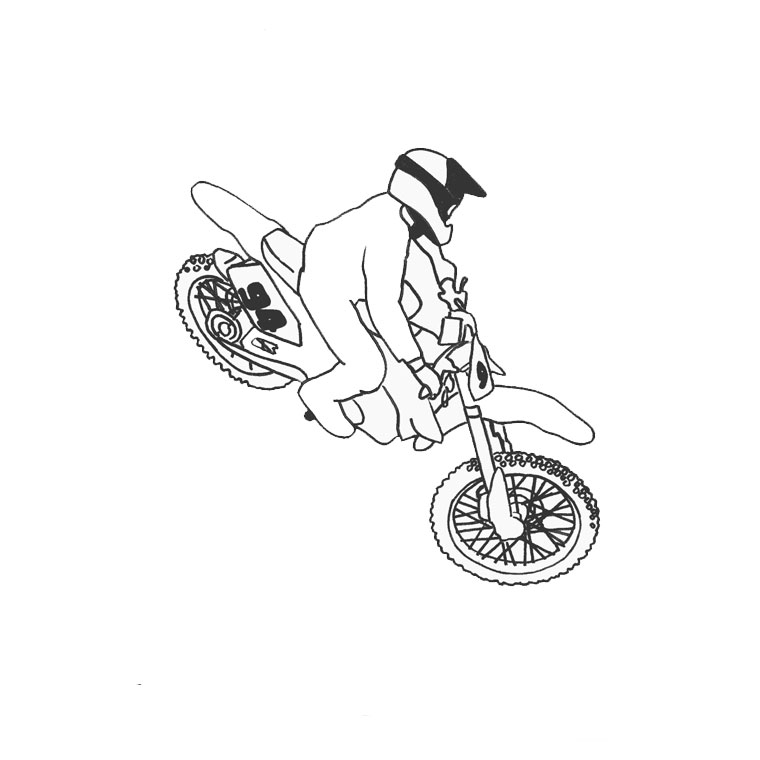 Coloring page: Motocross (Transportation) #136504 - Free Printable Coloring Pages