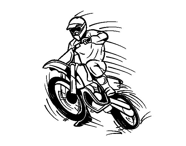 Coloring page: Motocross (Transportation) #136516 - Free Printable Coloring Pages