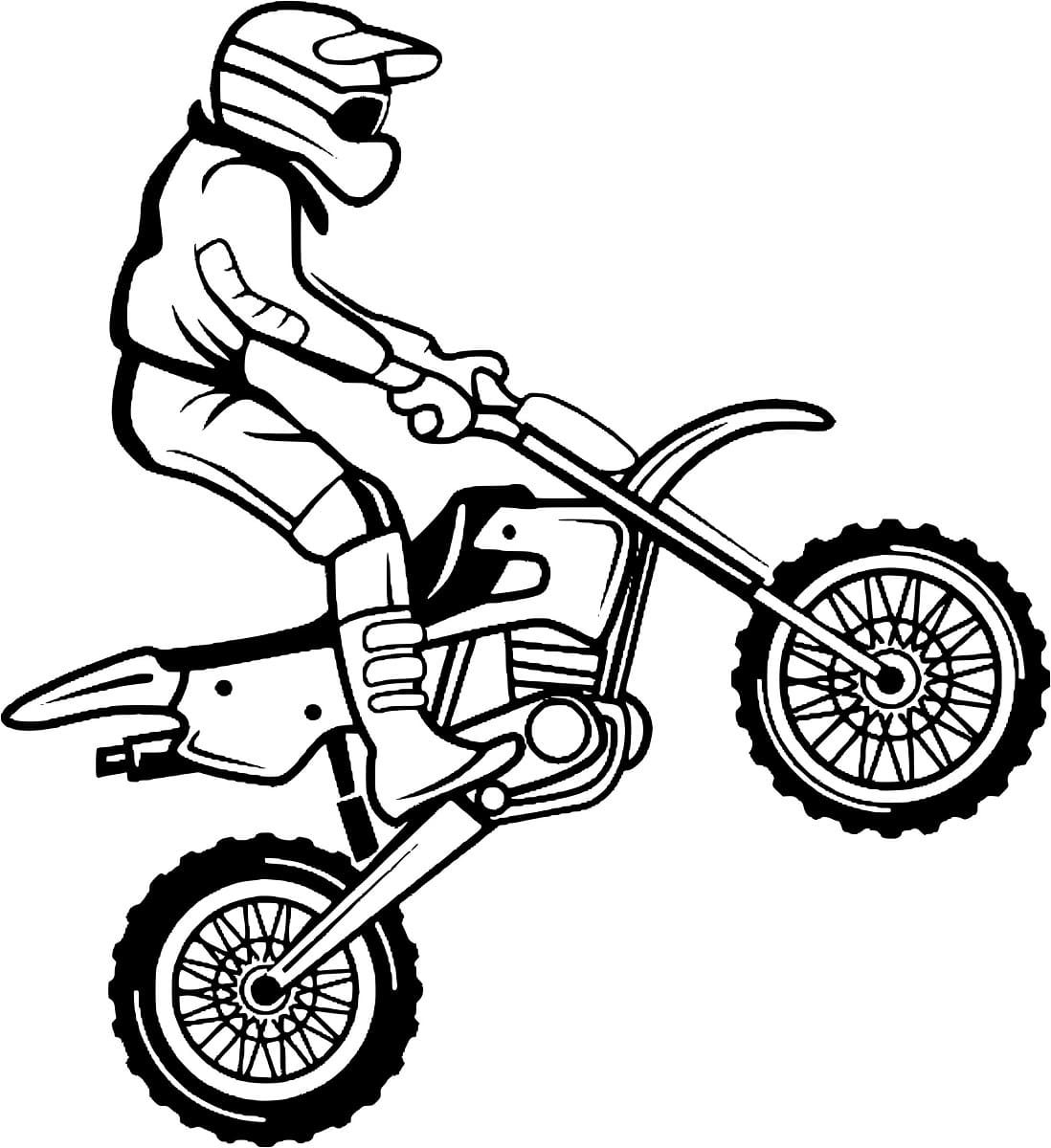 Coloring page: Motocross (Transportation) #209984 - Free Printable Coloring Pages