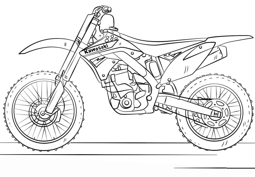 Free printable Motocross coloring page #210005 from Transportation collection