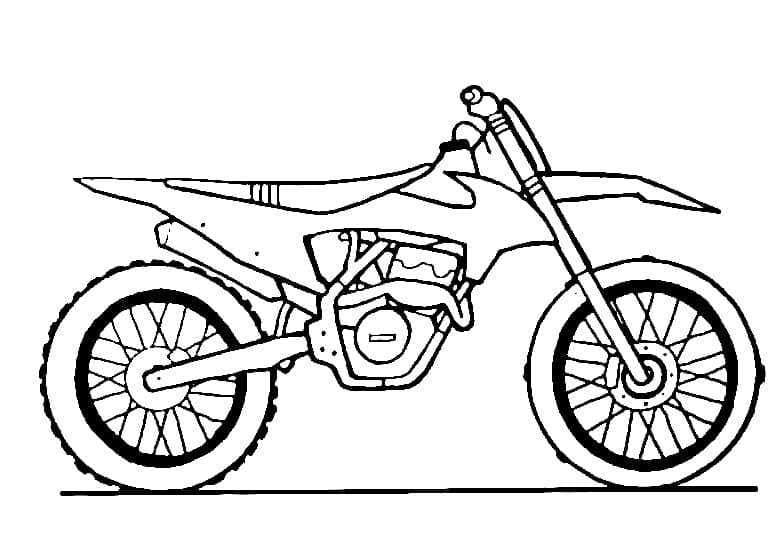 Free printable Motocross coloring page #210010 from Transportation collection