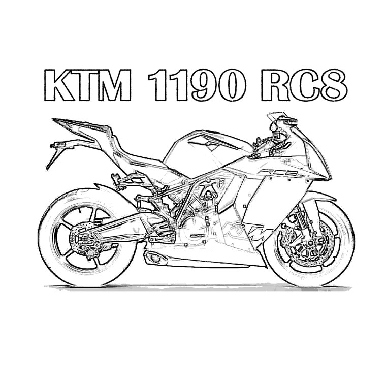 Coloring page: Motorcycle (Transportation) #136257 - Free Printable Coloring Pages