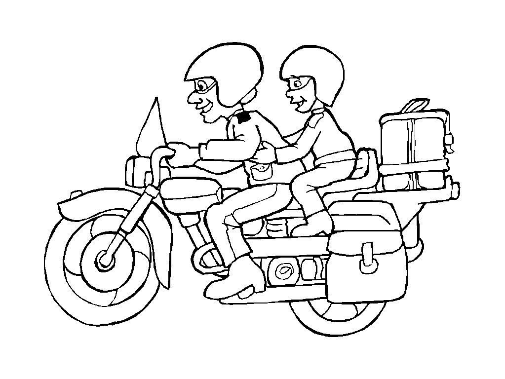 Coloring page: Motorcycle (Transportation) #136267 - Free Printable Coloring Pages