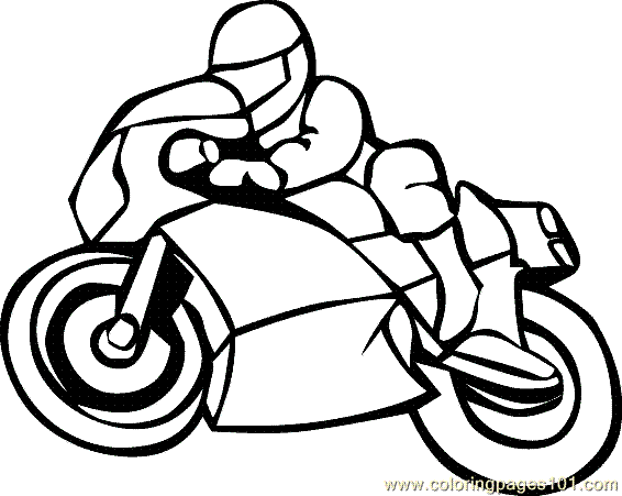 Coloring page: Motorcycle (Transportation) #136276 - Free Printable Coloring Pages