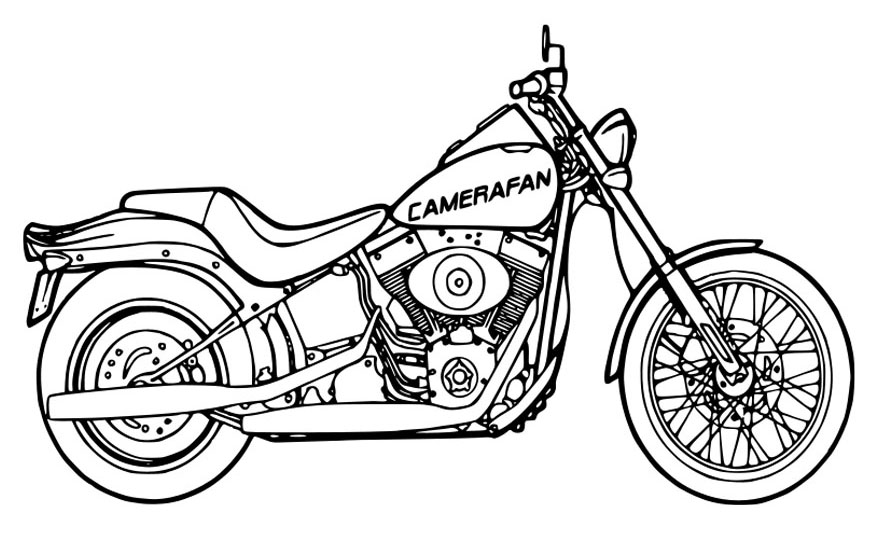 Coloring page: Motorcycle (Transportation) #136286 - Free Printable Coloring Pages