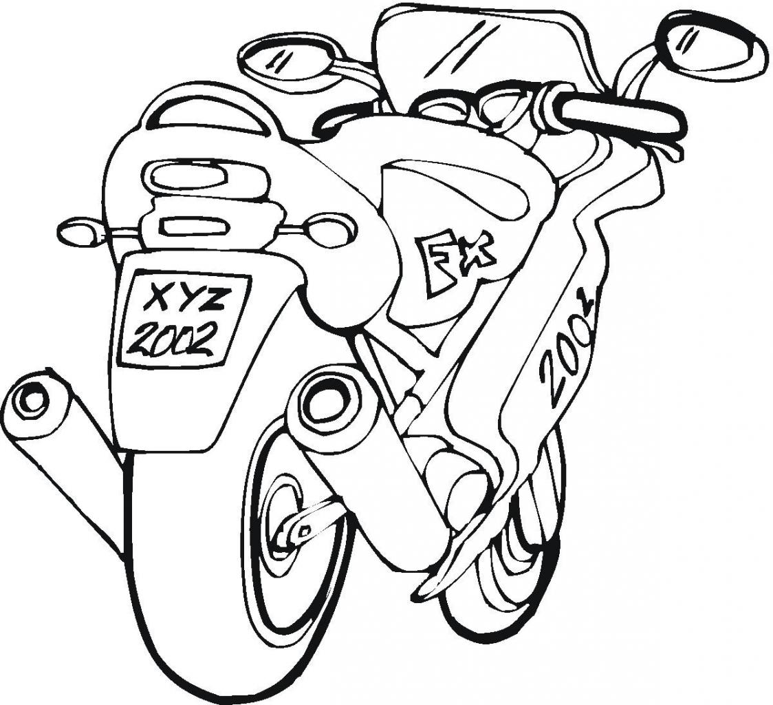 Coloring page: Motorcycle (Transportation) #136298 - Free Printable Coloring Pages