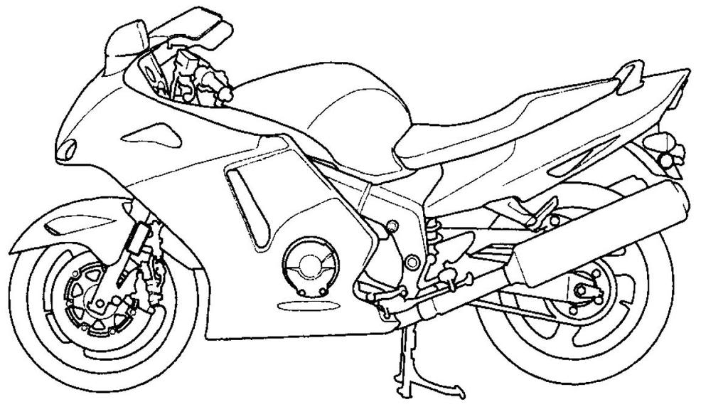 Coloring page: Motorcycle (Transportation) #136309 - Free Printable Coloring Pages