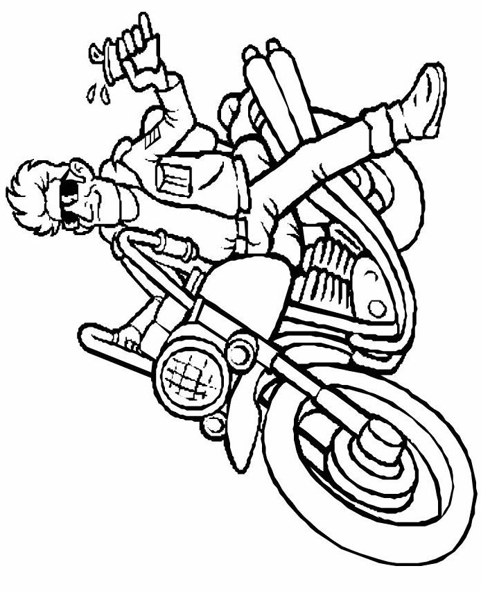 Coloring page: Motorcycle (Transportation) #136314 - Free Printable Coloring Pages
