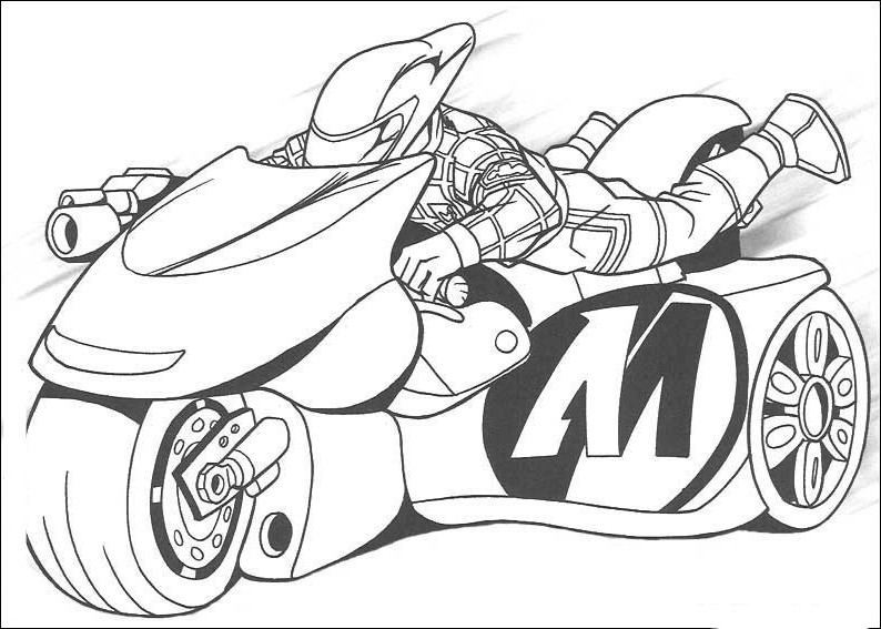 Coloring page: Motorcycle (Transportation) #136315 - Free Printable Coloring Pages